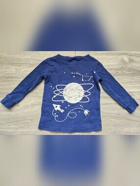 Toddler Boys Space PJ Top